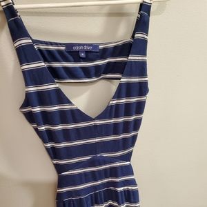 Long maxi dress with open back